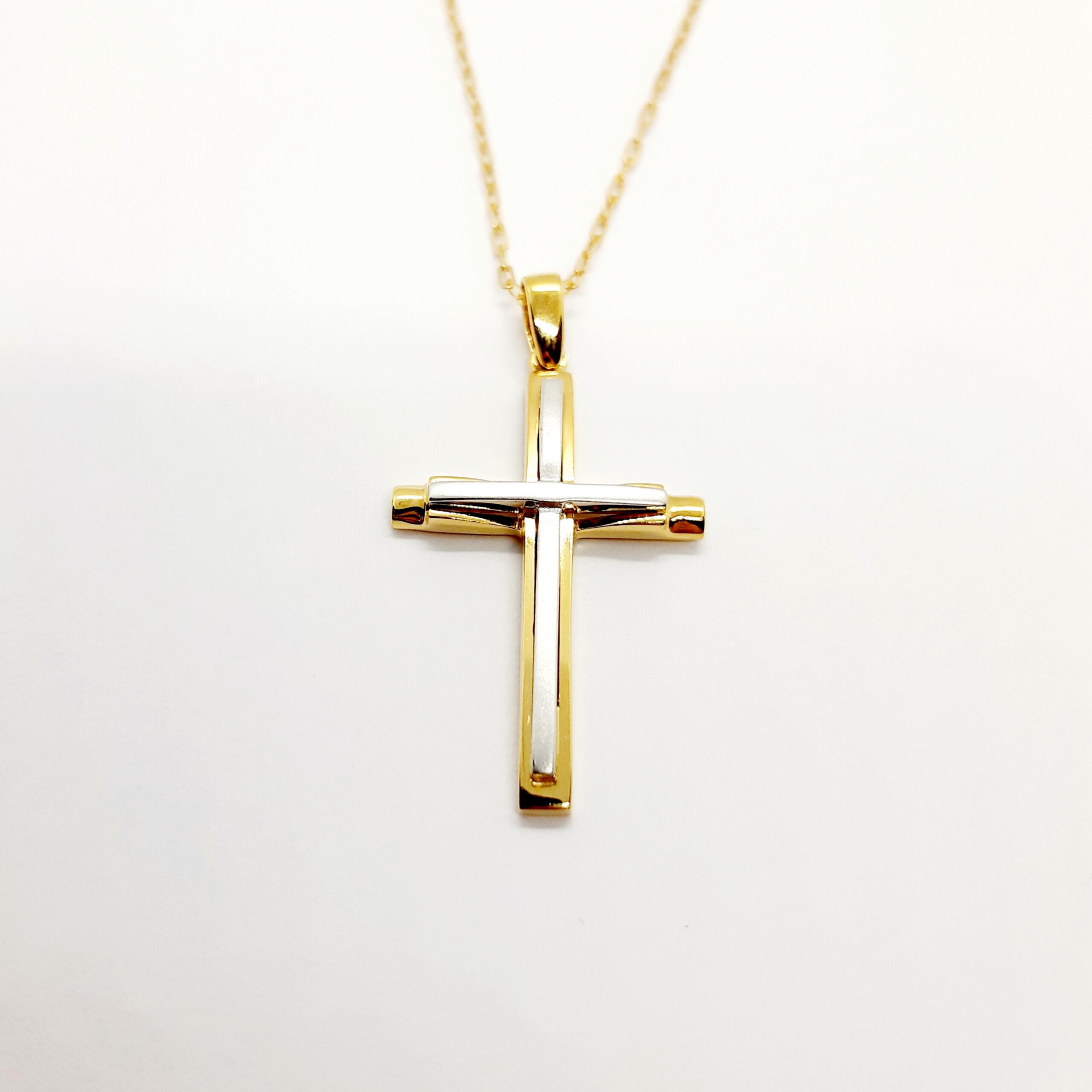 Cross Necklace: Initials by Megu's Attic